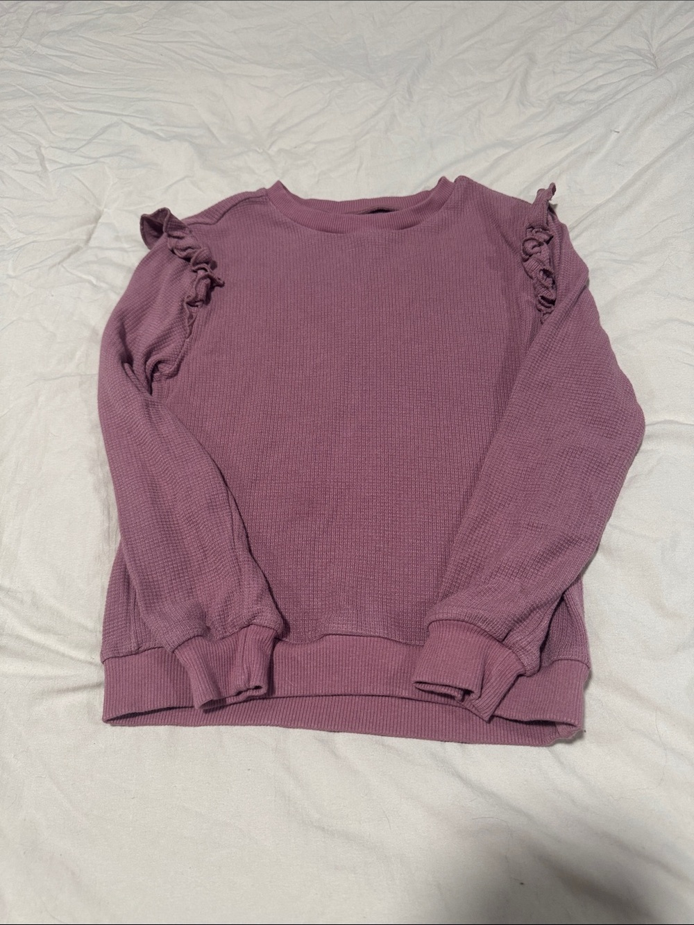 🖤Little Sleepies Dusty Plum Waffle Flutter Crewneck🖤